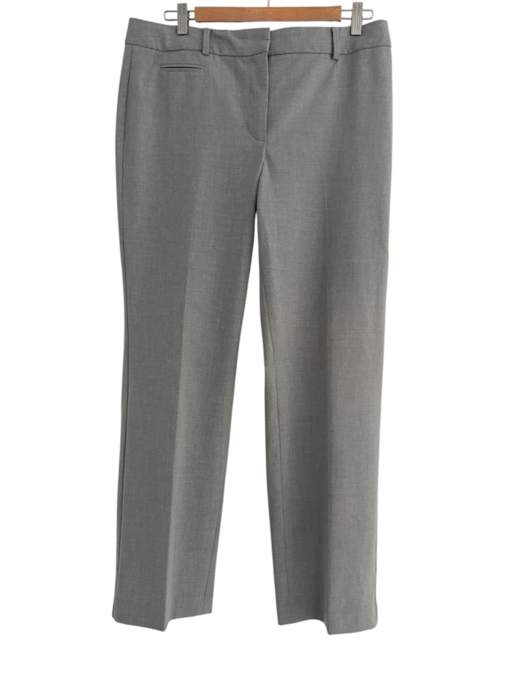 Talbots Dress Pants Grey Neutral Classic Trousers Petite